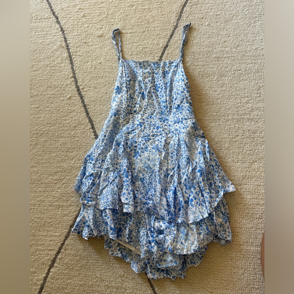 Skylar and Madison blue romper dress